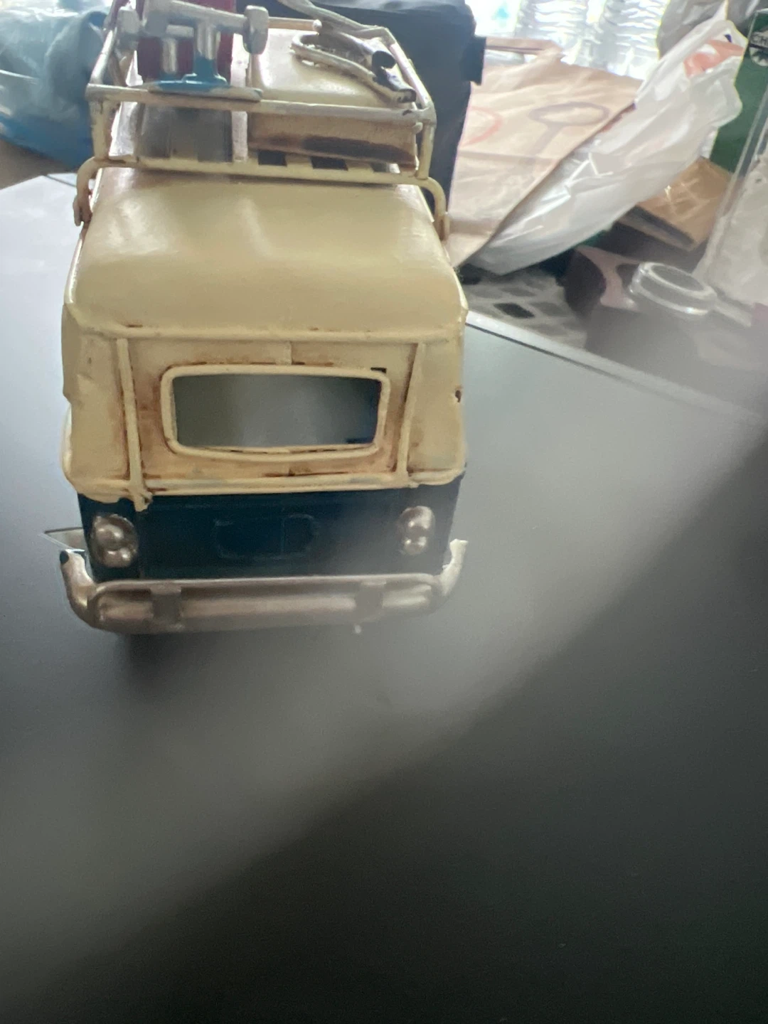 Vintage Style Camper Van Metal Model - photo 4