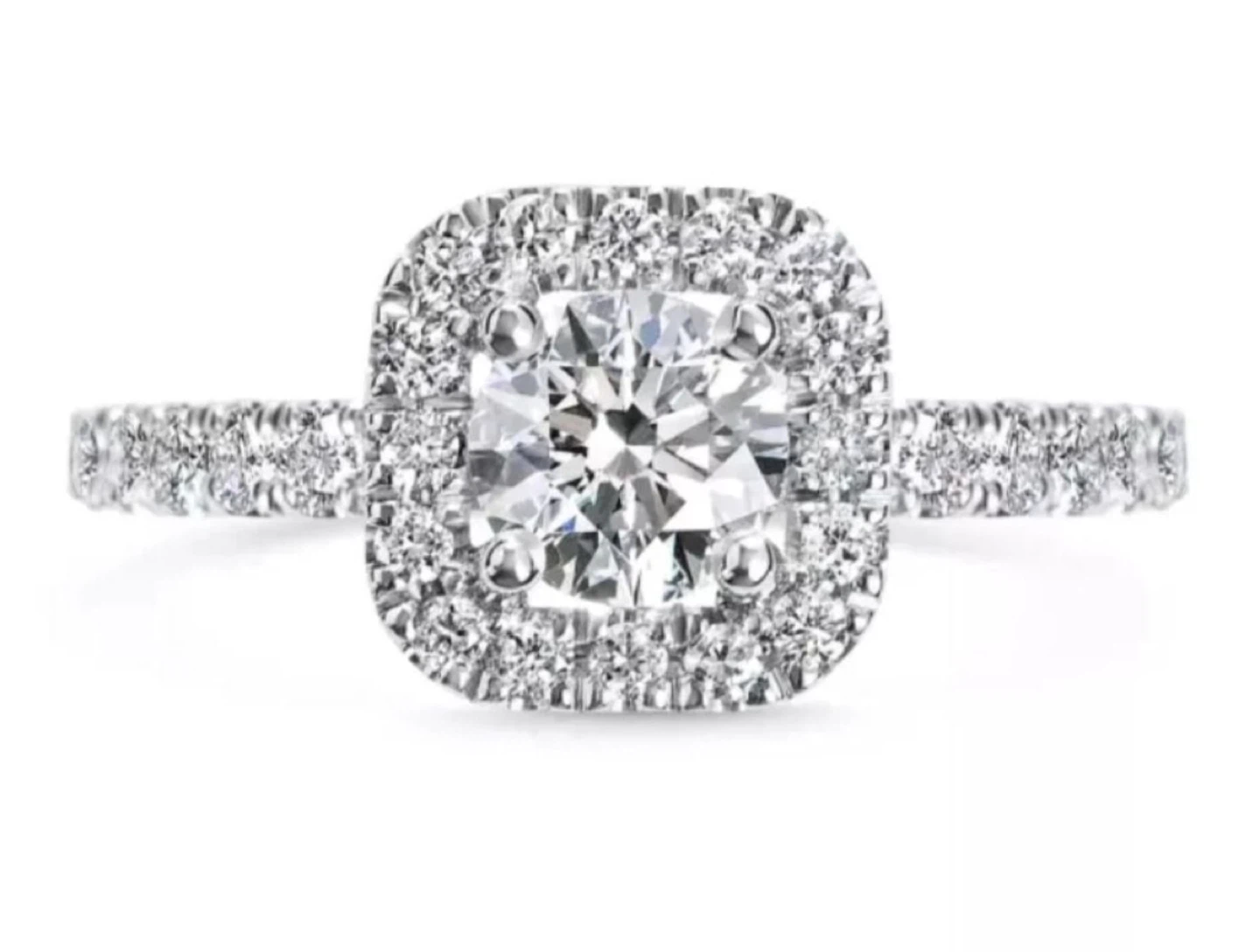 *sale* 2ct Cushion cut Engagement Ring Size 4,5,6,7,8,9,10
