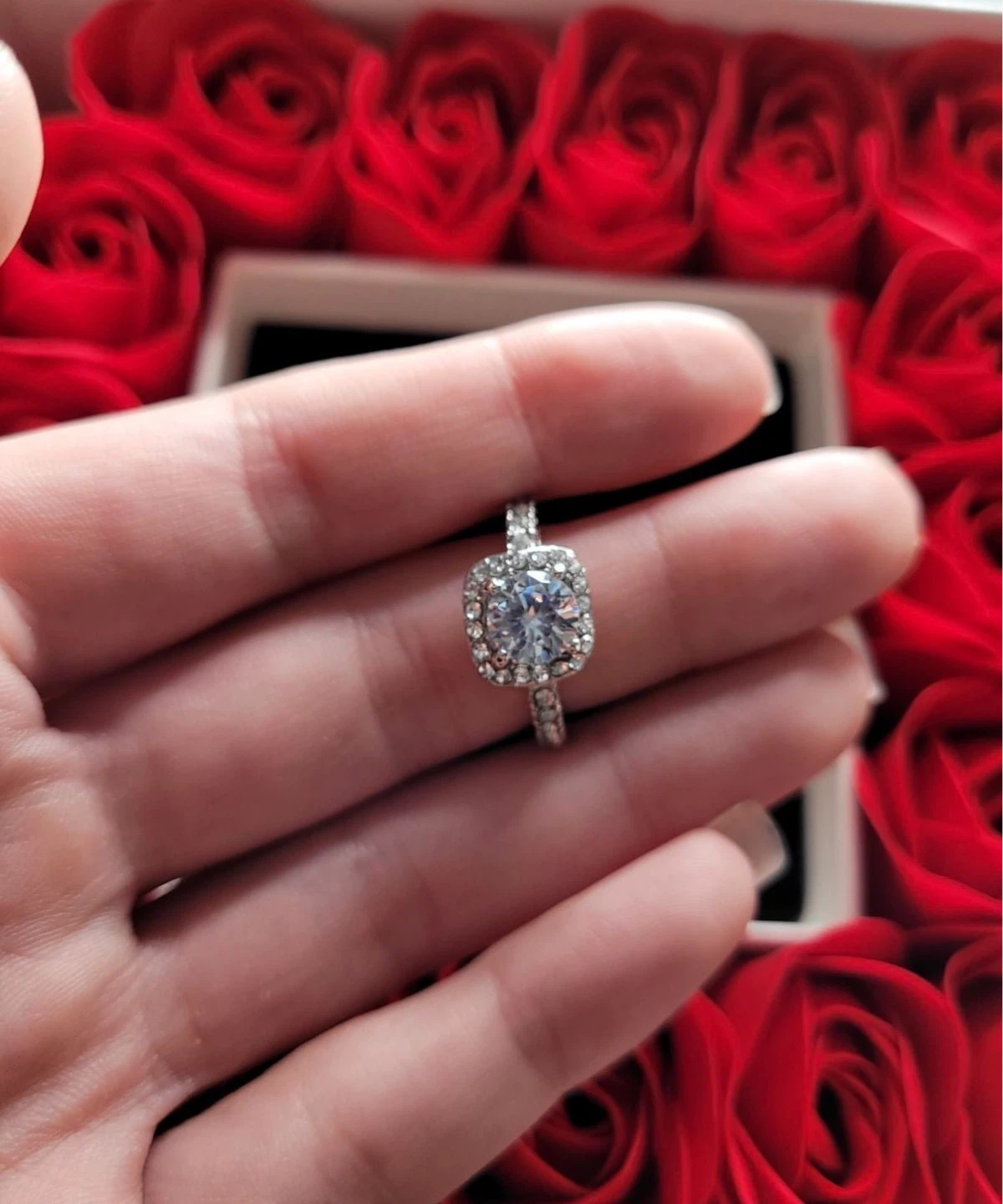 *sale* 2ct Cushion cut Engagement Ring Size 4,5,6,7,8,9,10 - photo 3