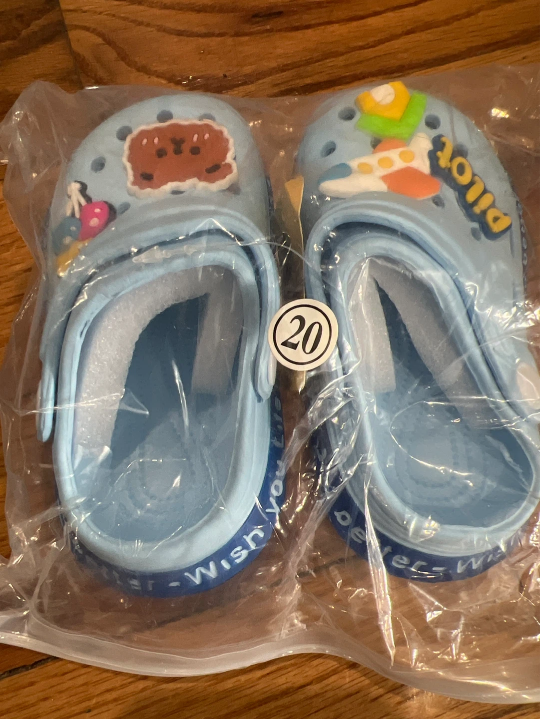 Blue Pilot Theme Clog Sandals - Size 20 - photo 2