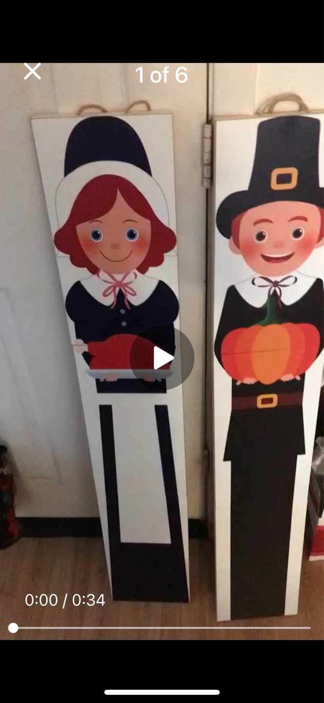 Outdoor wooden pilgrims stands