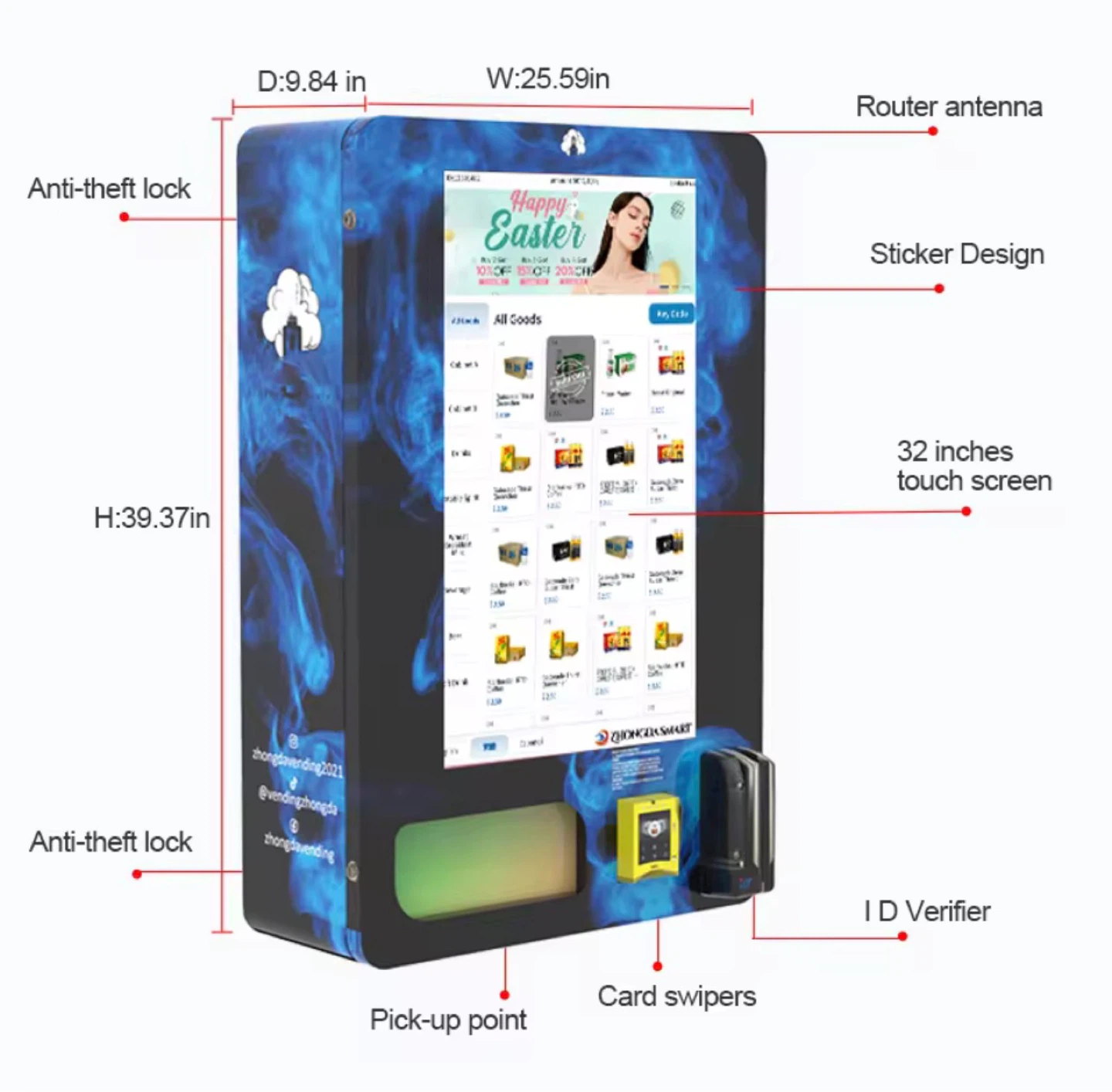 32-inch Touch Screen Vending Machine - photo 4