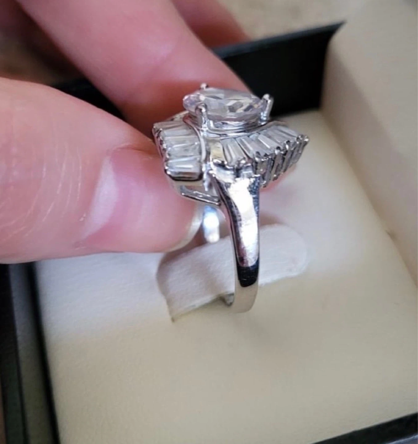 sale* Sterling silver st atement engagement ring - photo 3