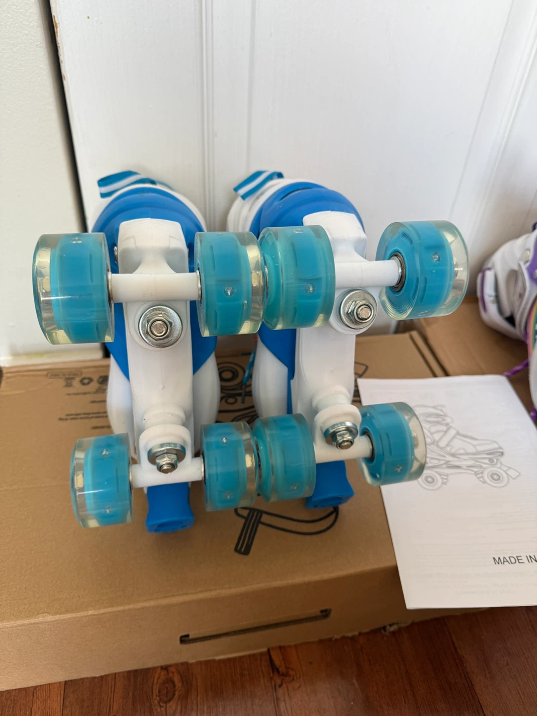 Kids' Roller Skates - Purple, Small - photo 4
