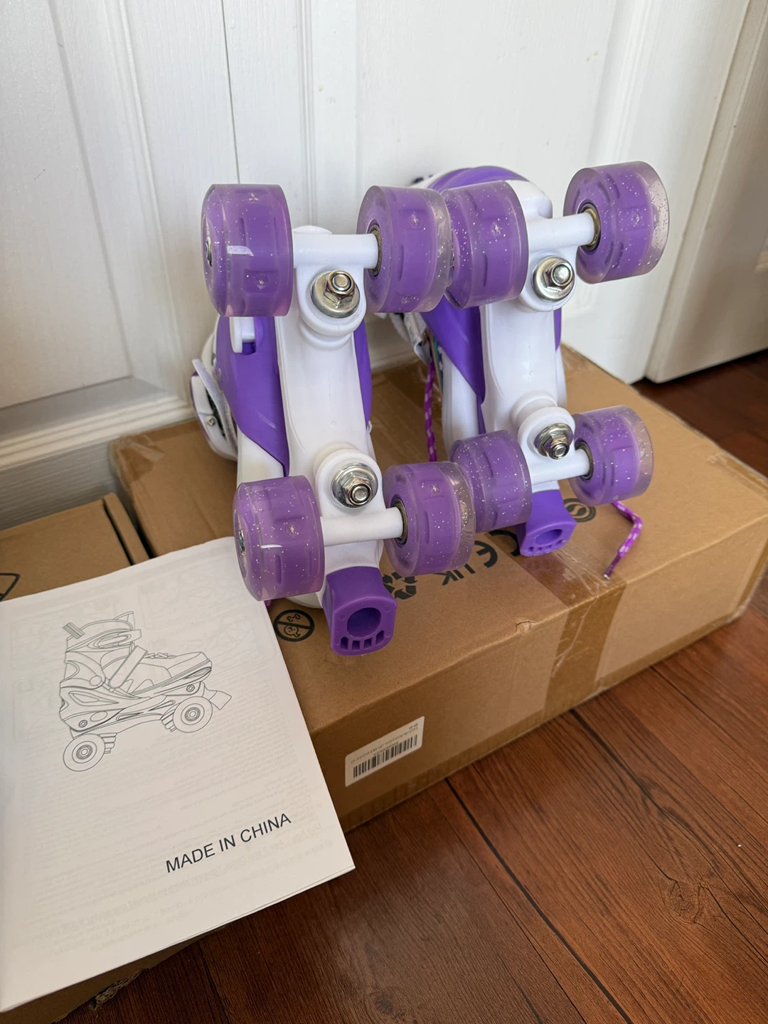 Kids' Roller Skates - Purple, Small - photo 3