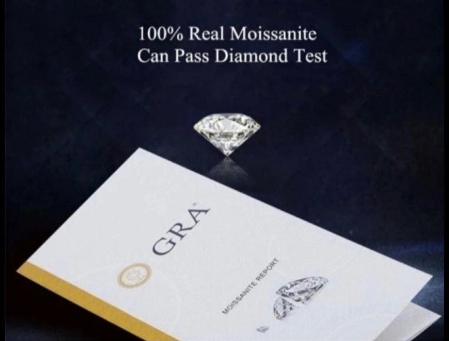Round cut Infinity Moissanite Wedding band engagemen - photo 4