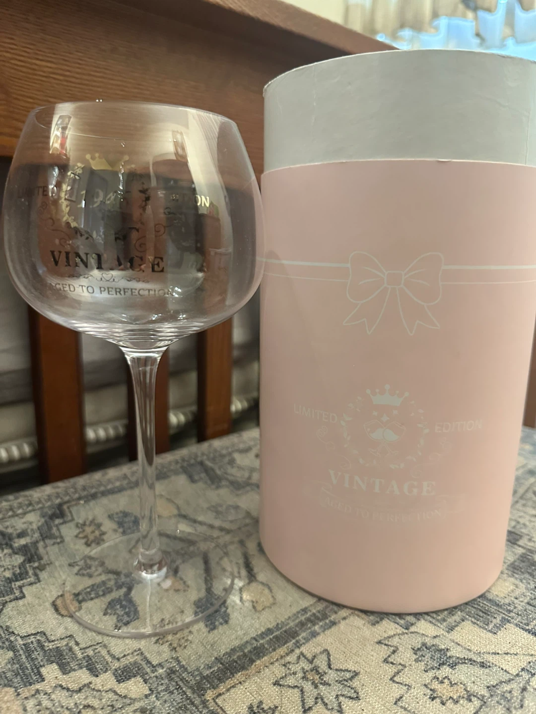 Vintage Limited Edition Wine Glass
