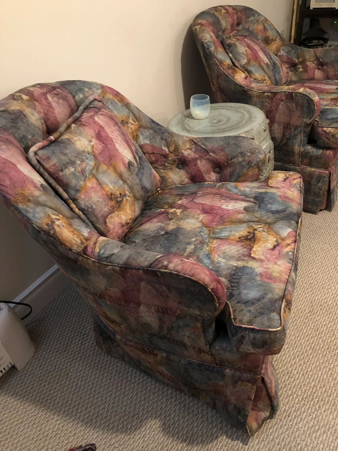 Upholstered Armchair with Pattern - photo 2