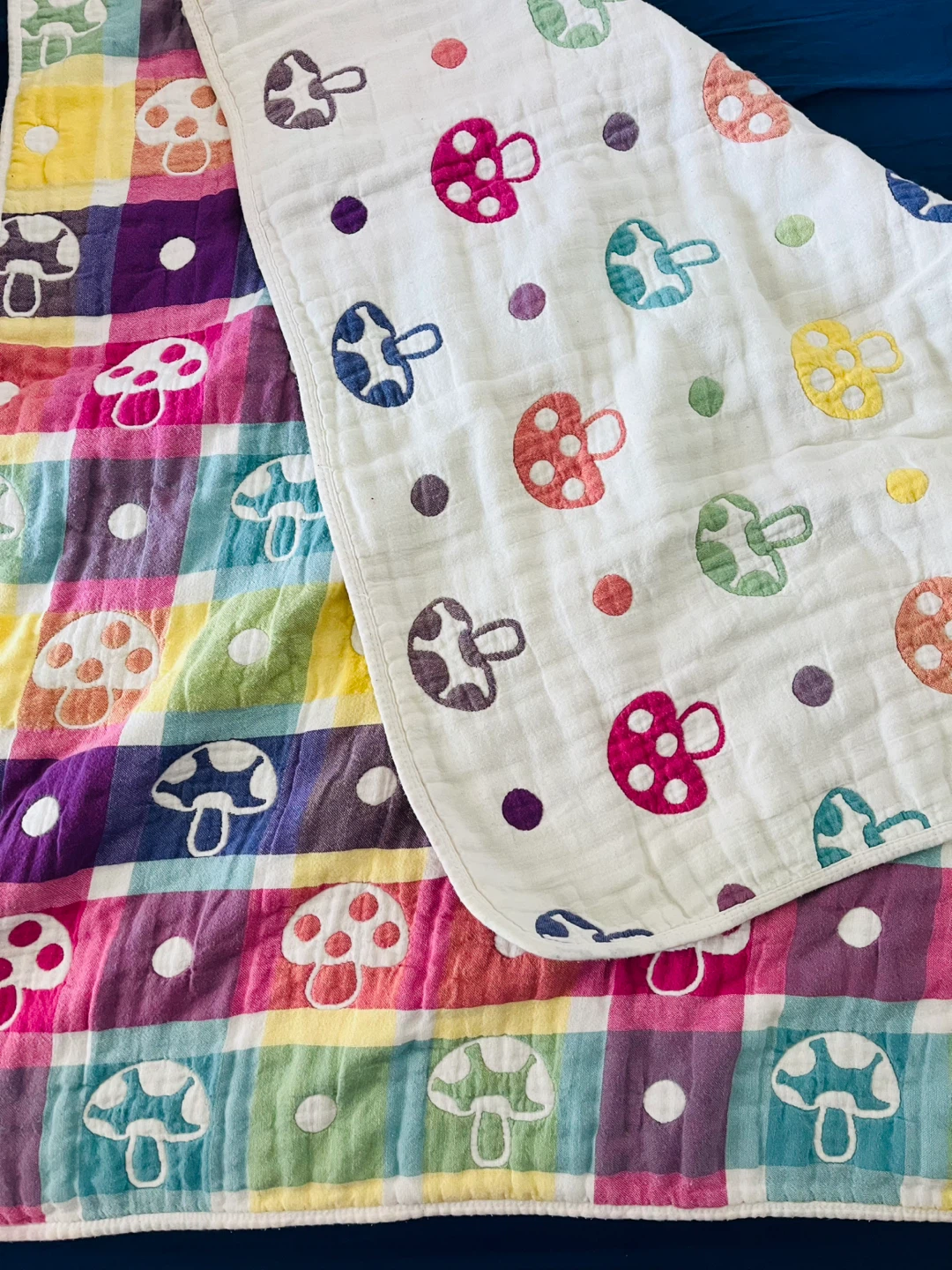 organic cotton reversible blanket(baby/toddler/kids)