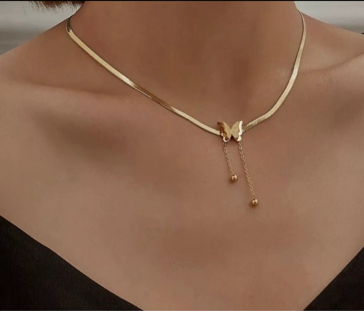 *big sale*The Golden Butterfly Necklace