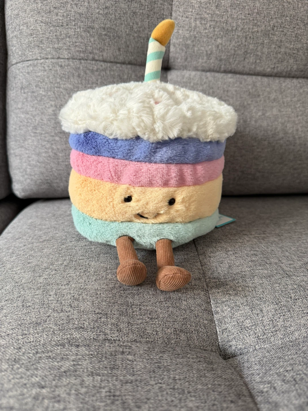 Jellycat Amuseables Rainbow Birthday Cake Plush