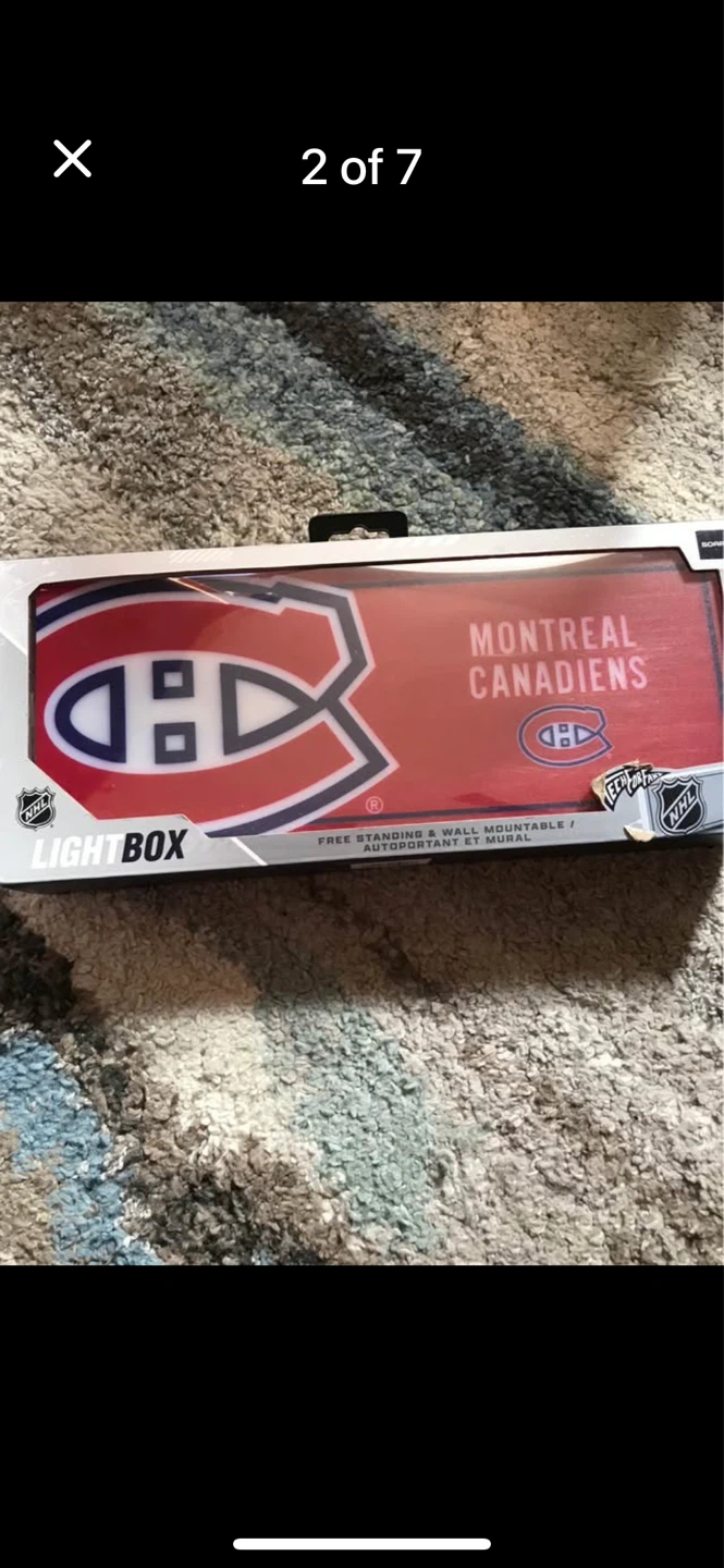 Montreal Canadians light box