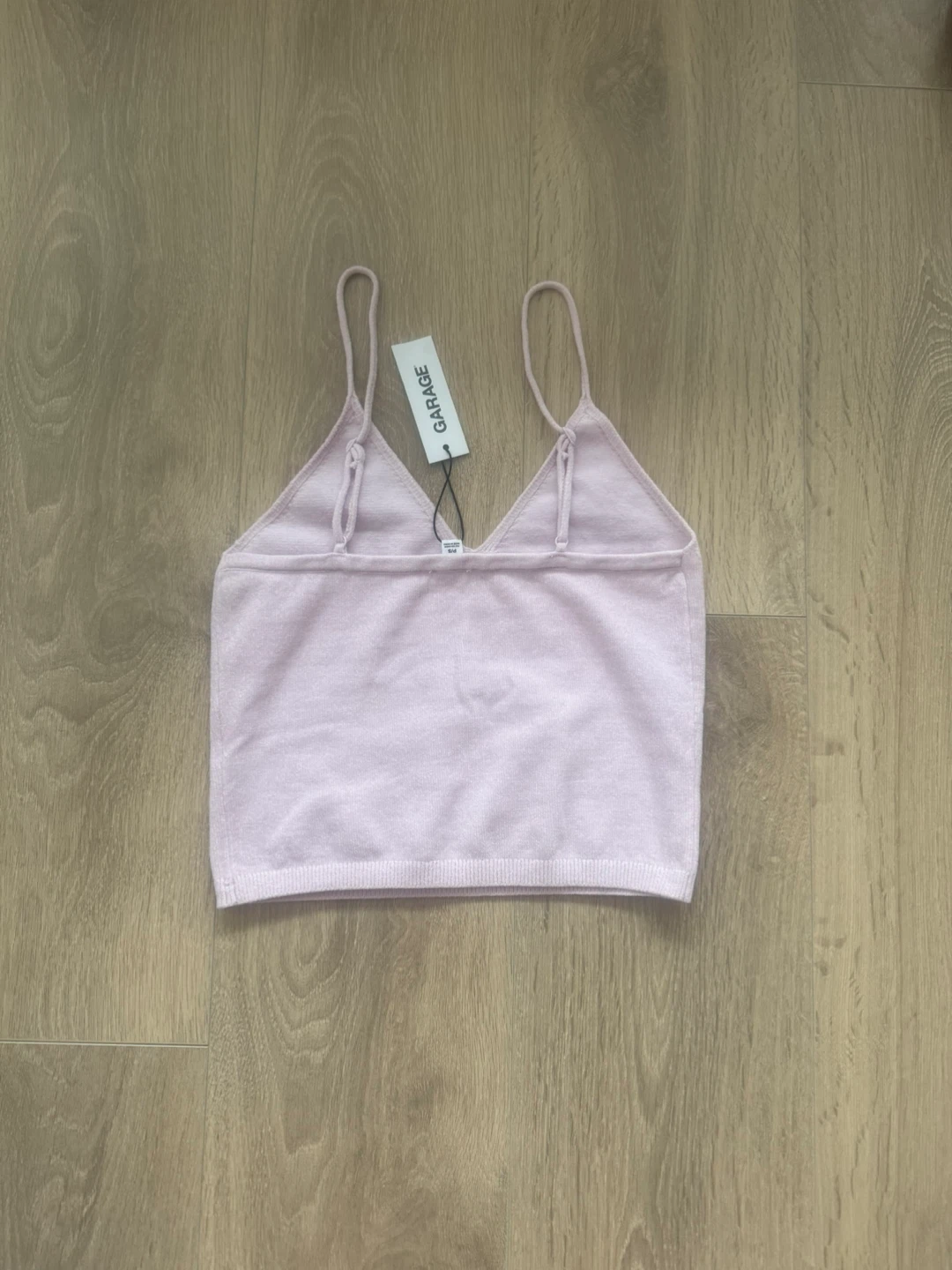 GARAGE light purple knit cami tank top size P/S - photo 2