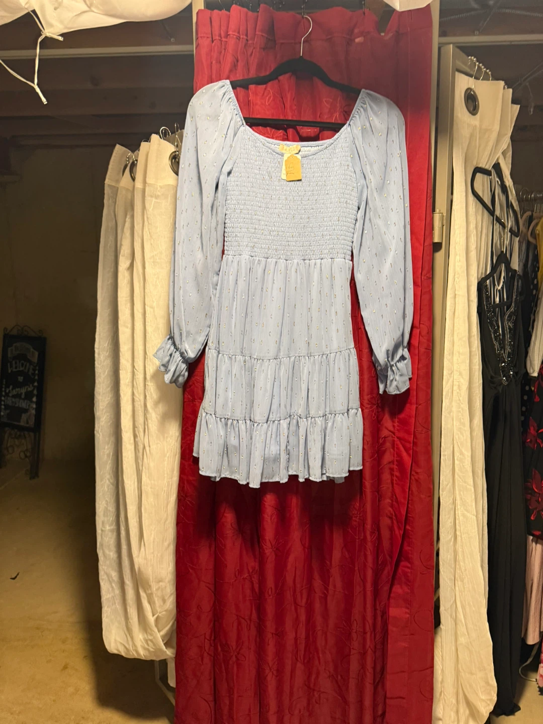 Attard State Light Blue Smocked Tiered Dress - photo 2