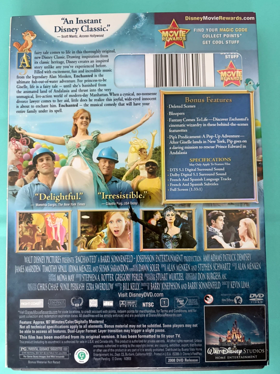 Disney's Enchanted Full Screen DVD - photo 2