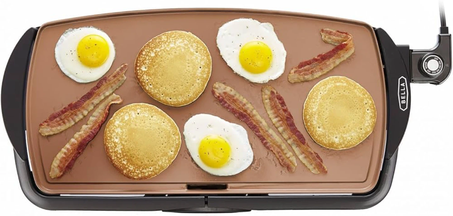 BELLA 10.5" x 20" Ceramic Extra Large Griddle - photo 2
