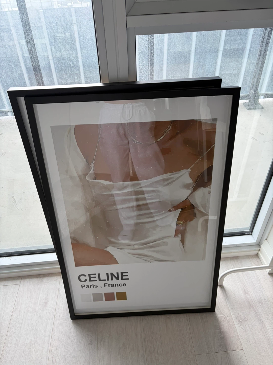 Prada and Celine Framed Prints Set