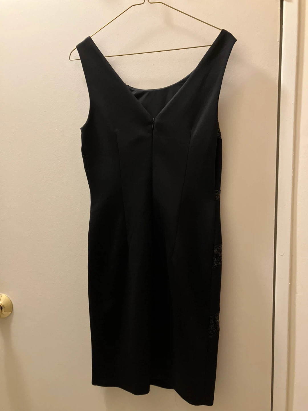 Liz Claiborne Black Sequin Sheath Dress Size S/P - photo 3