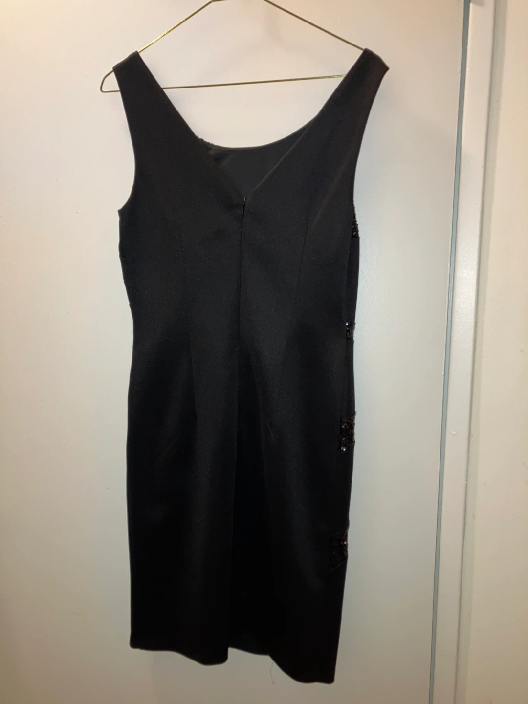 Liz Claiborne Black Sequin Sheath Dress Size S/P - photo 2