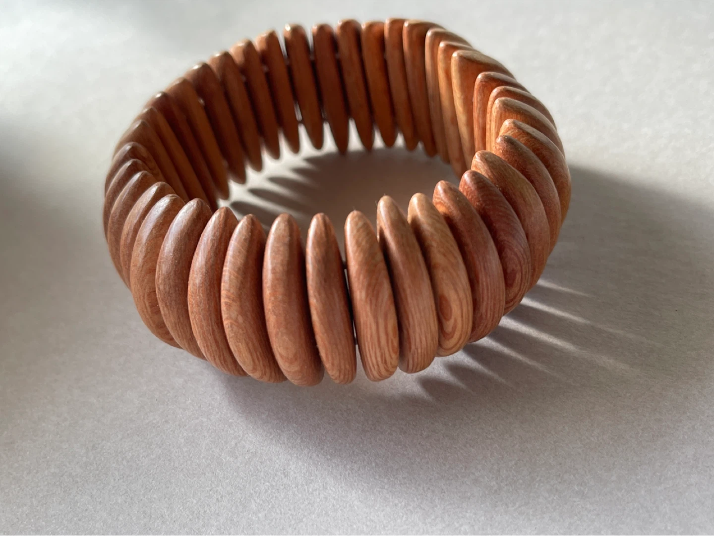 Wooden Beaded Stretch Bracelet - photo 3