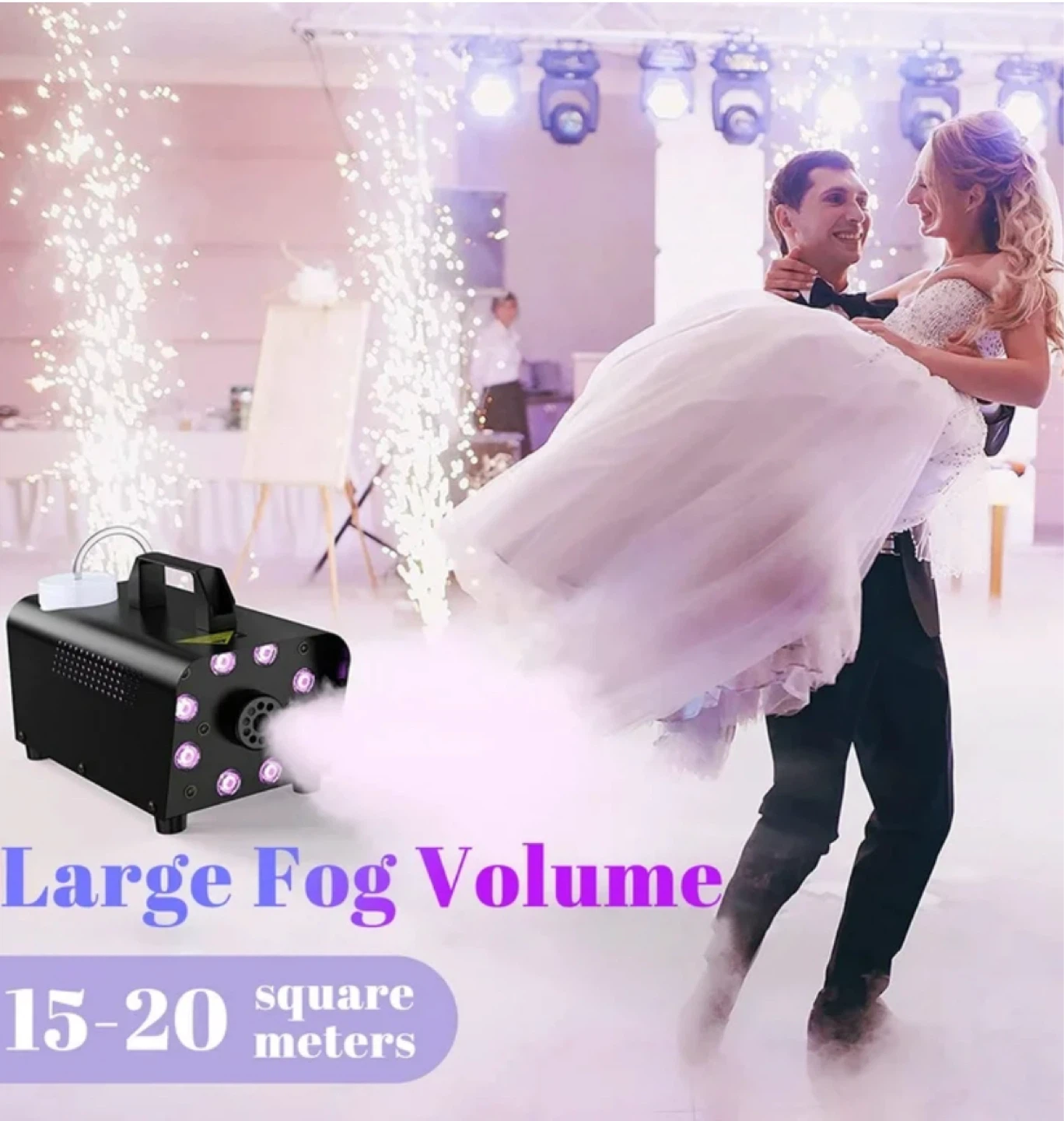 Fog Machine with 13 Colors LED Lights and Remote - photo 4