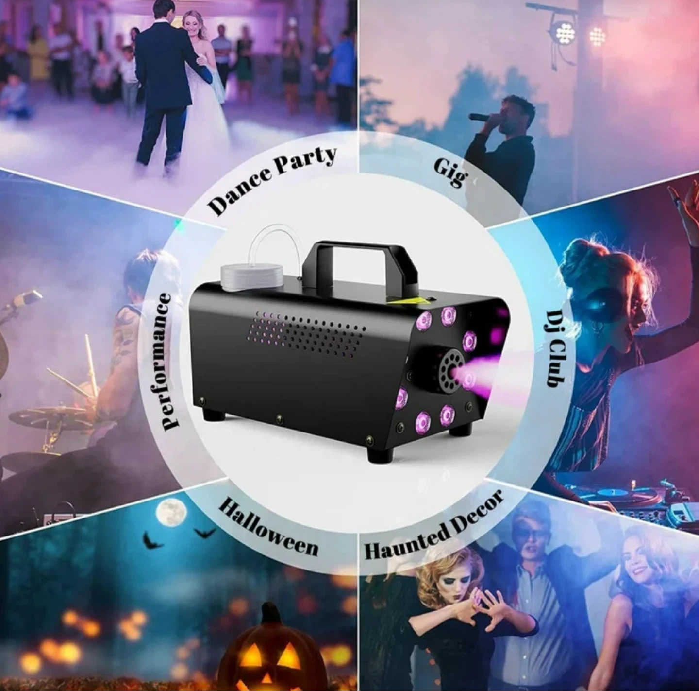 Fog Machine with 13 Colors LED Lights and Remote - photo 2