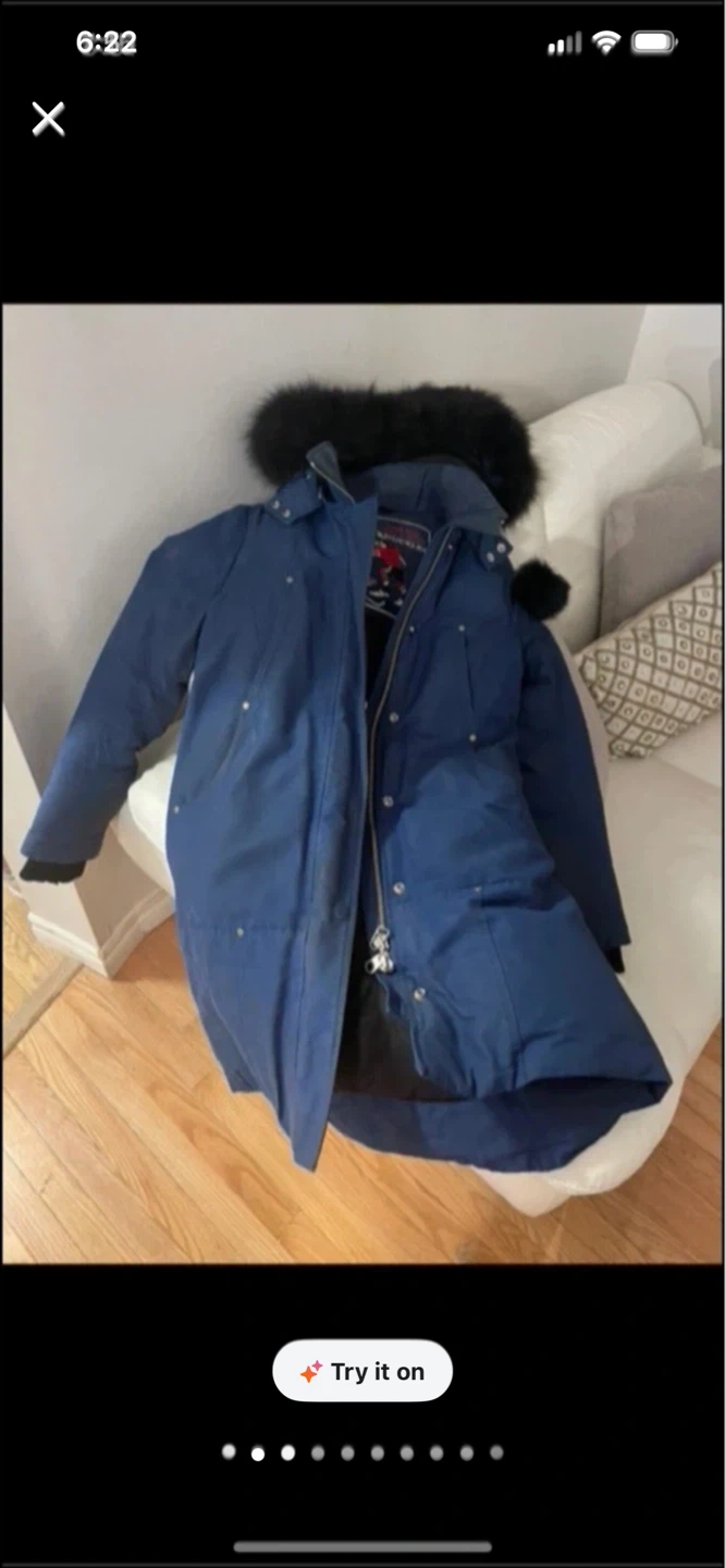 Moose Knuckles Blue Stirling Parka - Size M - photo 3