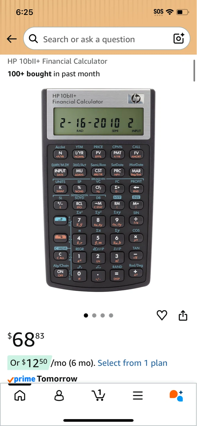 Brand new-HP 10bII+ Financial Calculator
