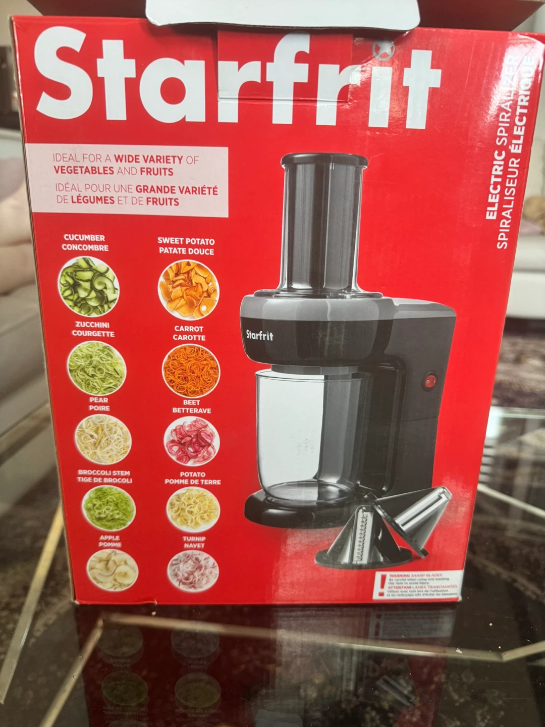 Starfrit Electric Spiralizer with 2 Blades
