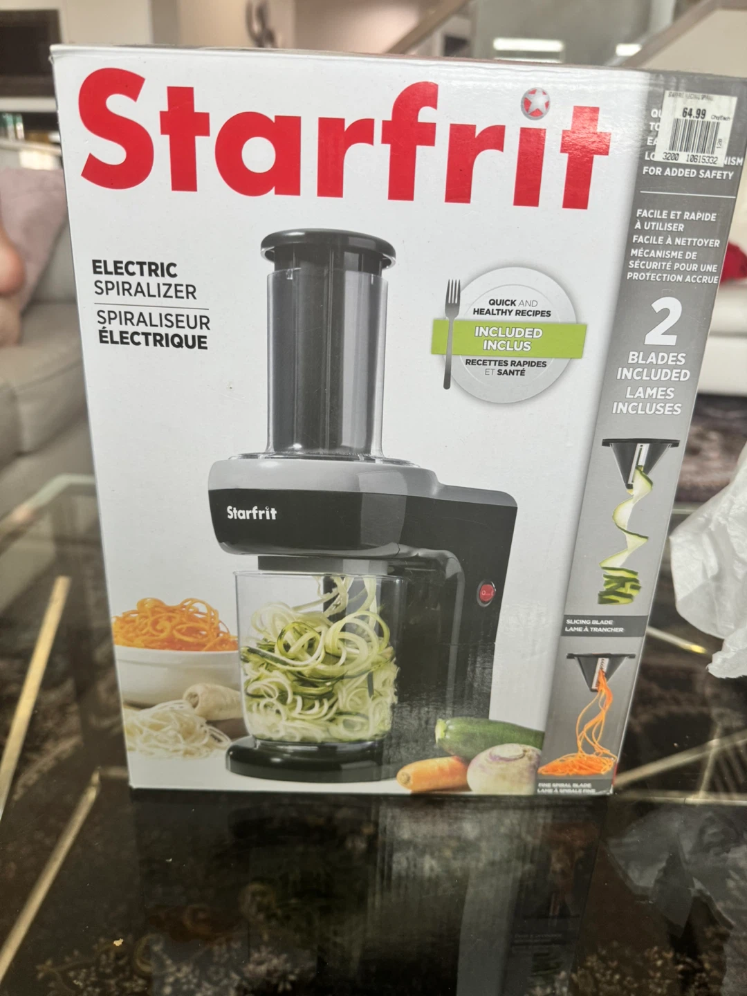 Starfrit Electric Spiralizer with 2 Blades - photo 2