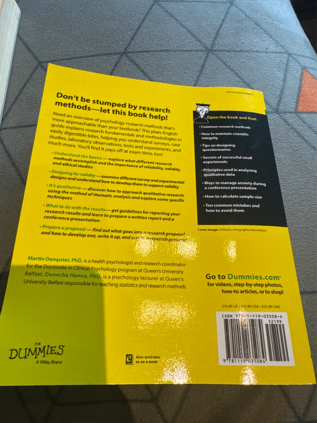 Research Methods in Psychology For Dummies UK Edition Book - photo 2