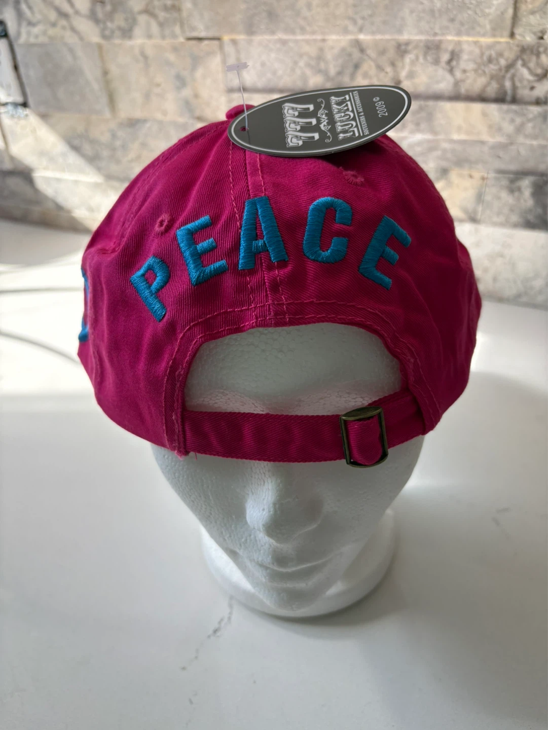 Pink "Peace" Baseball Cap - photo 3