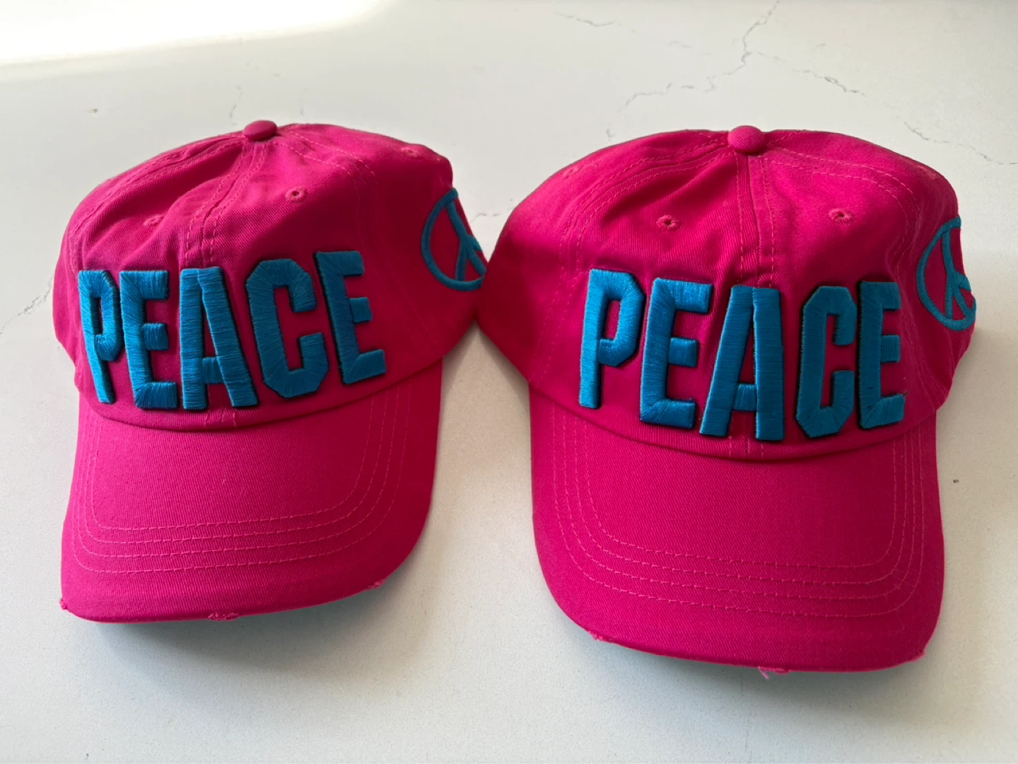 Pink "Peace" Baseball Cap - photo 4