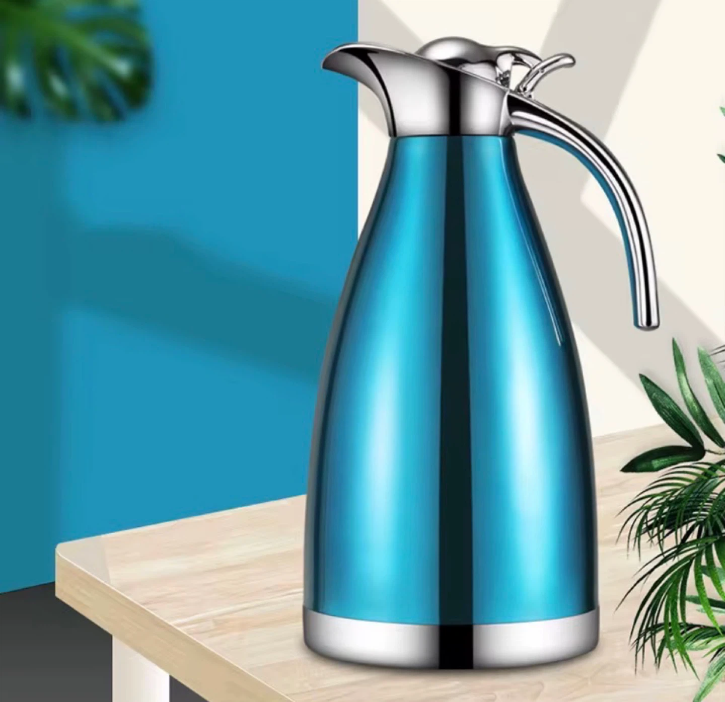 Double wall stainless steel coffee/tea pot thermos kettle - photo 4