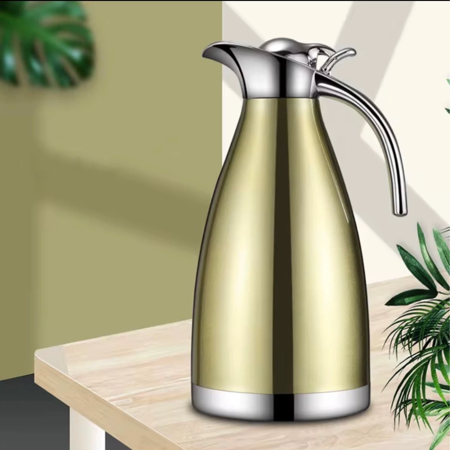 Double wall stainless steel coffee/tea pot thermos kettle - photo 2