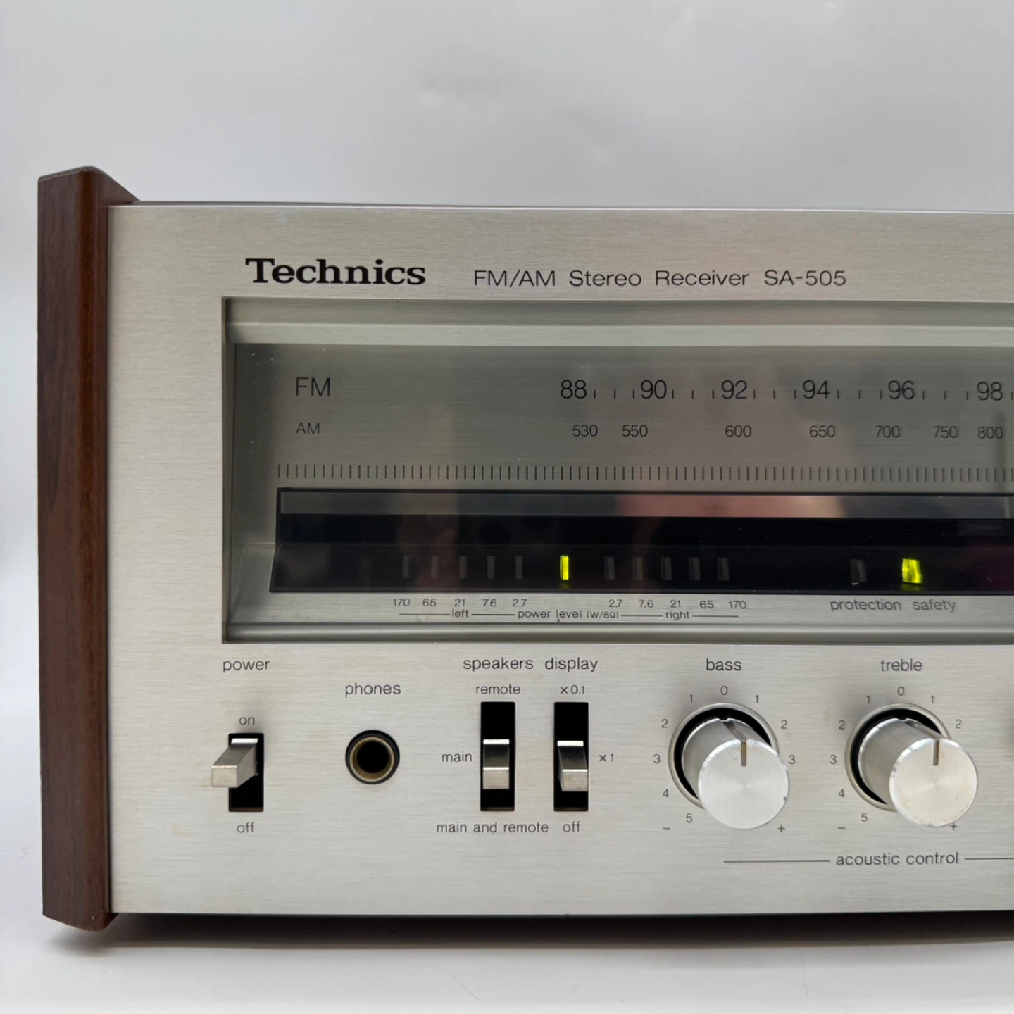 Technics SA-505 Vintage Stereo Receiver AM/FM Wood Case Japan - photo 2