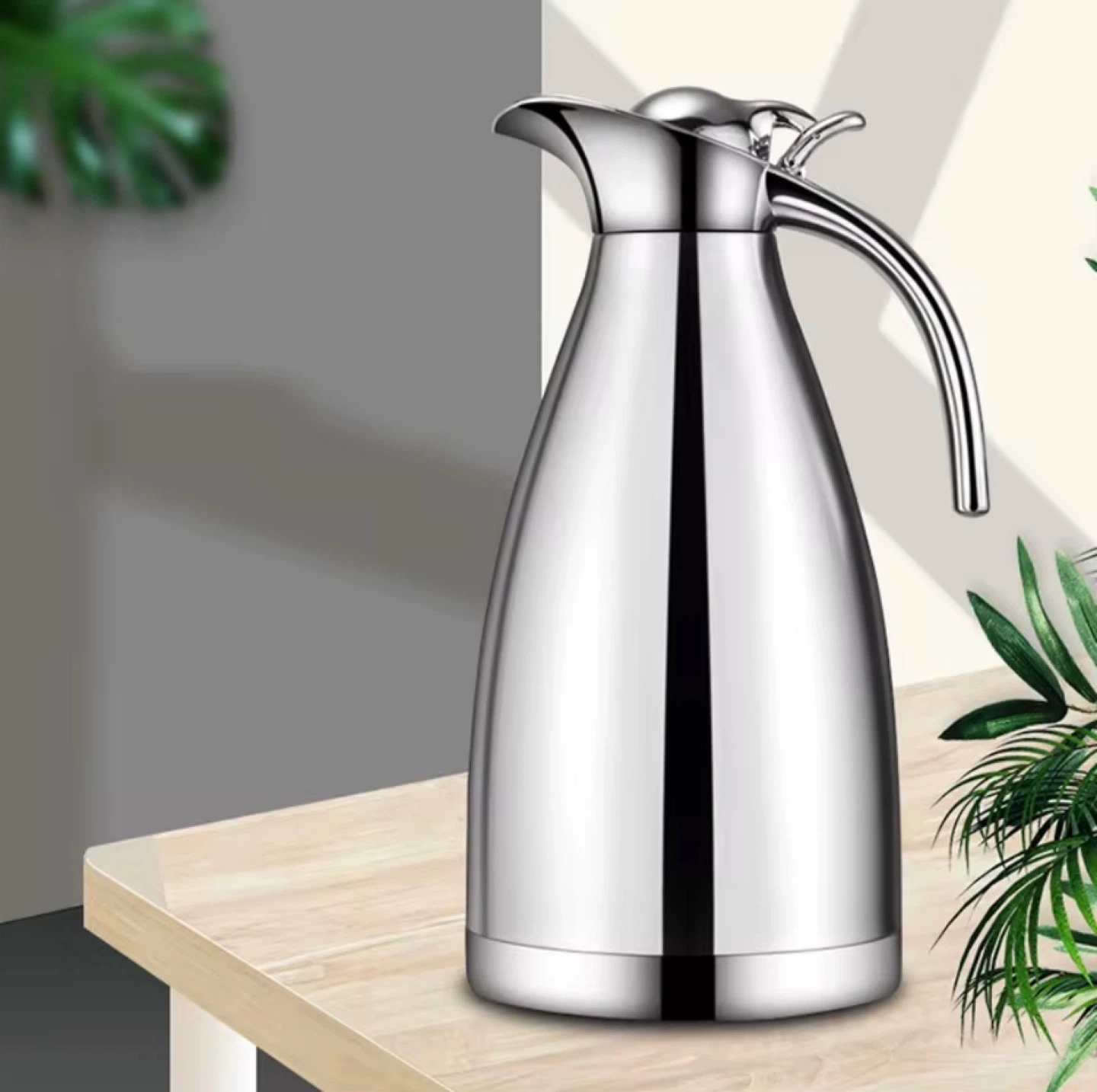 Double wall stainless steel coffee/tea pot thermos kettle - photo 4