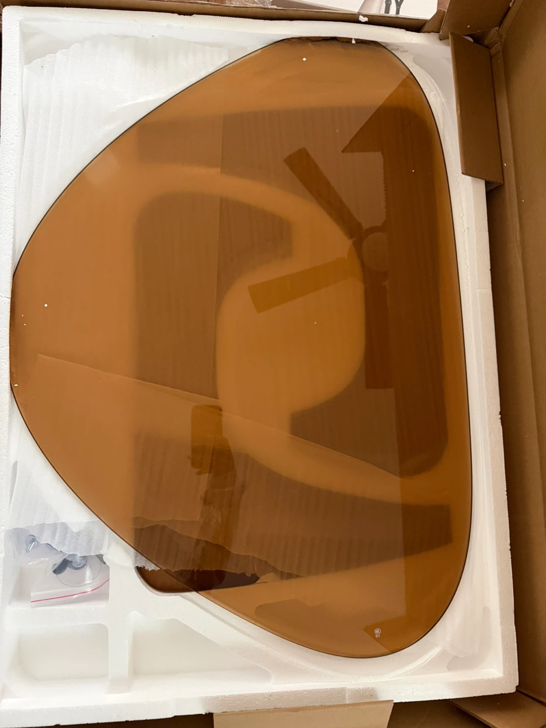Triangular Glass Top Coffee Table - photo 3