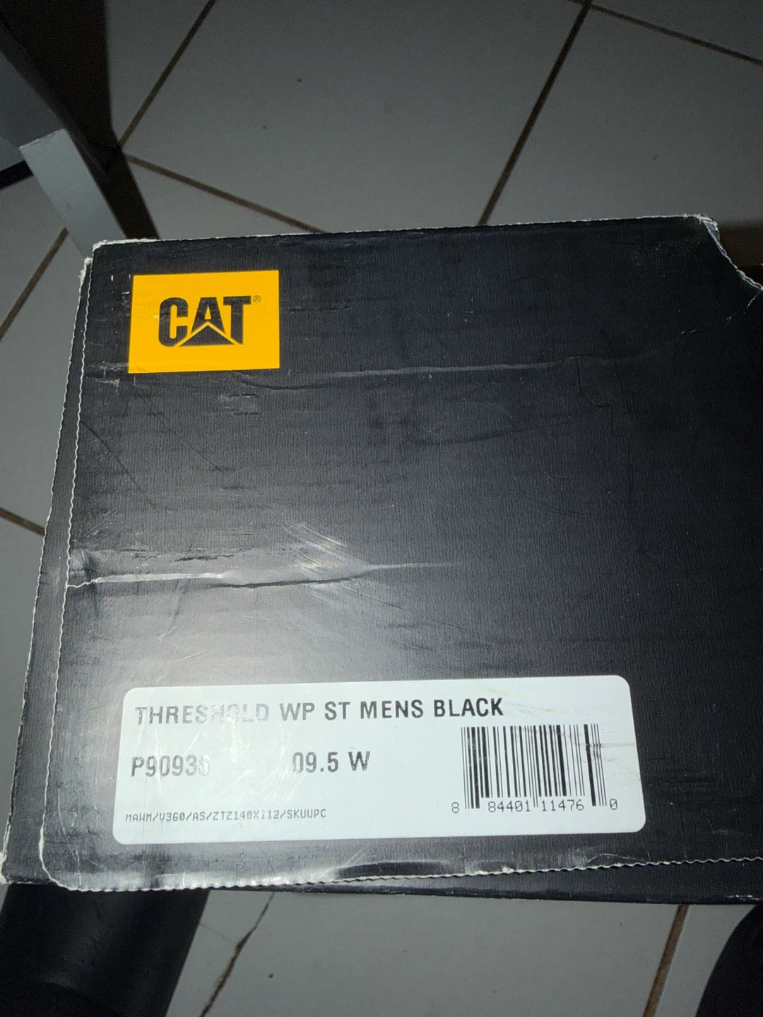 CAT Threshold WP ST Mens Work Boots Black Size 9.5 W