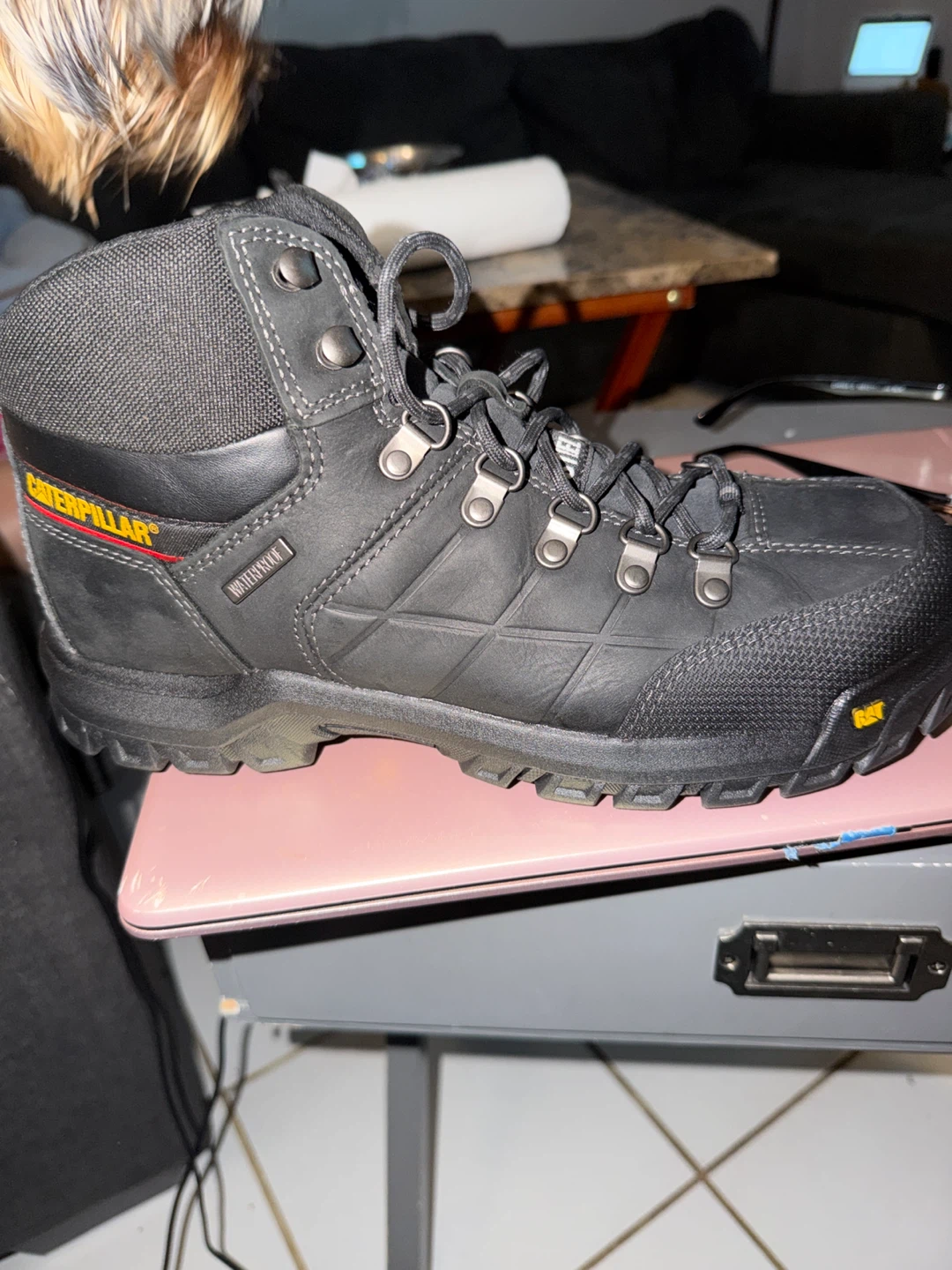 CAT Threshold WP ST Mens Work Boots Black Size 9.5 W - photo 2