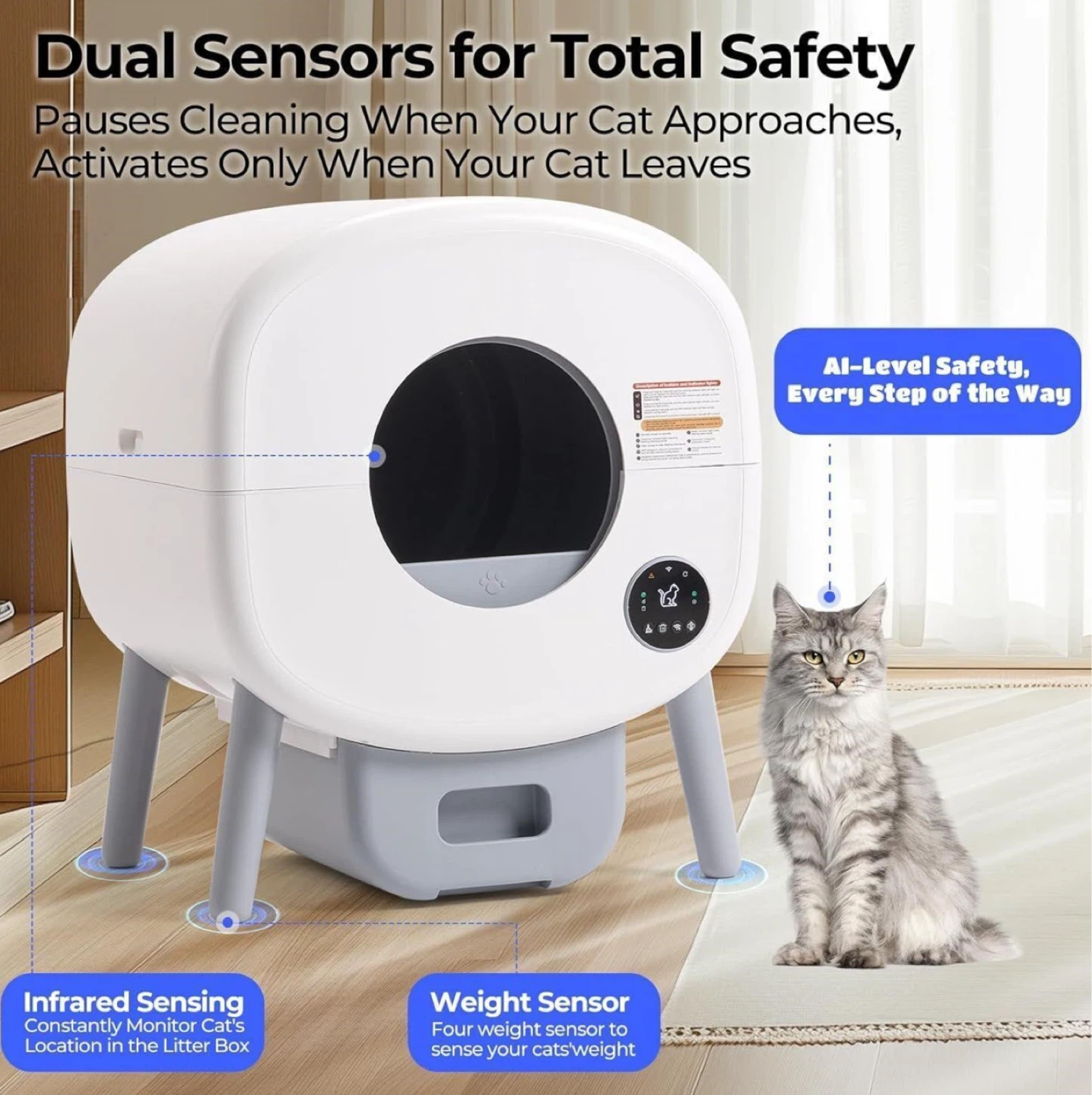 Automatic Pet Litter Box with App Control - photo 4