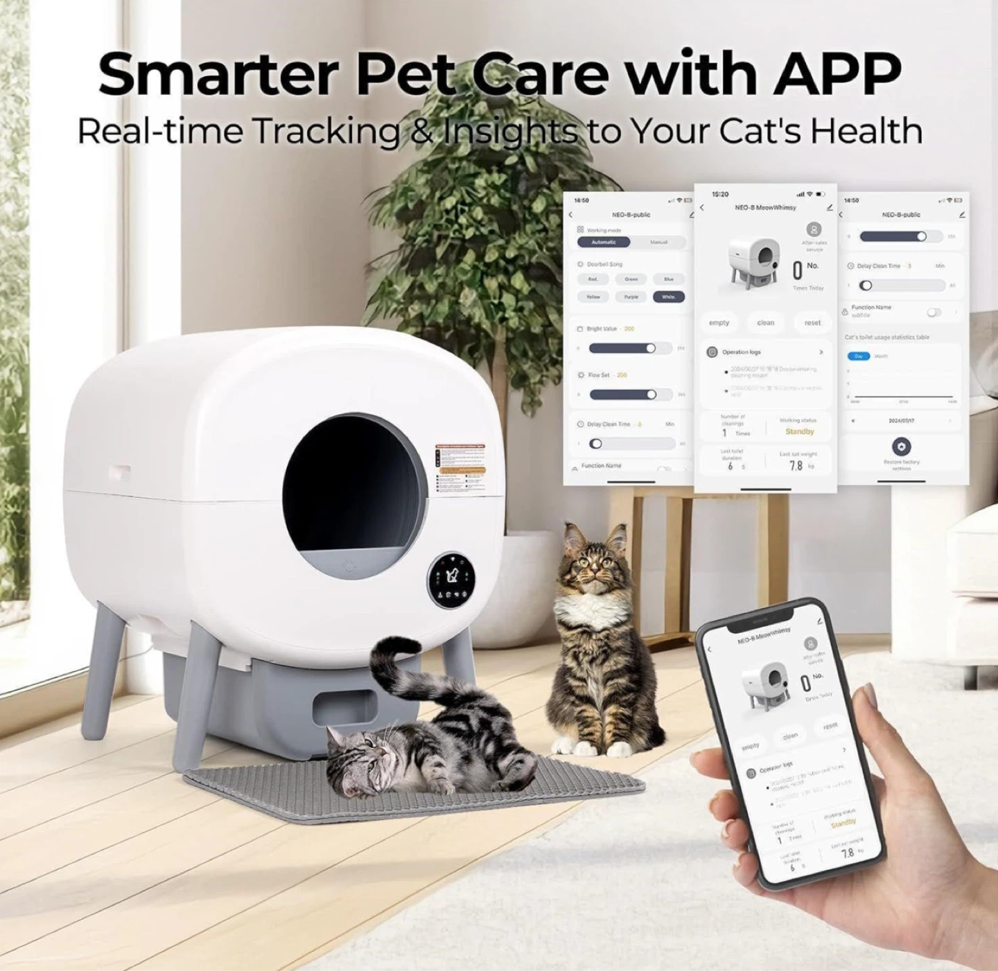 Automatic Pet Litter Box with App Control - photo 3