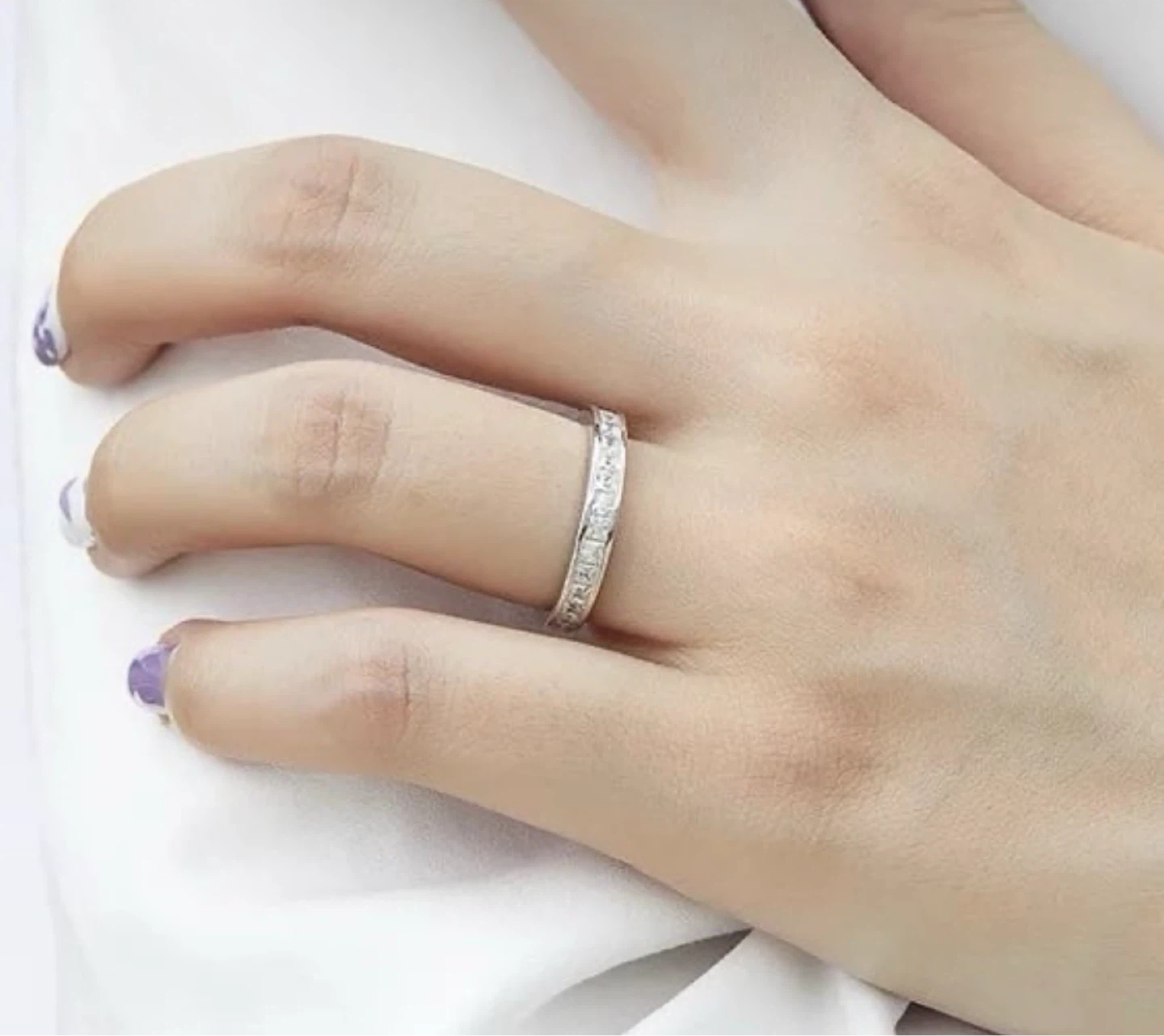 Women's Rose Gold/ Silver wedding band - photo 5