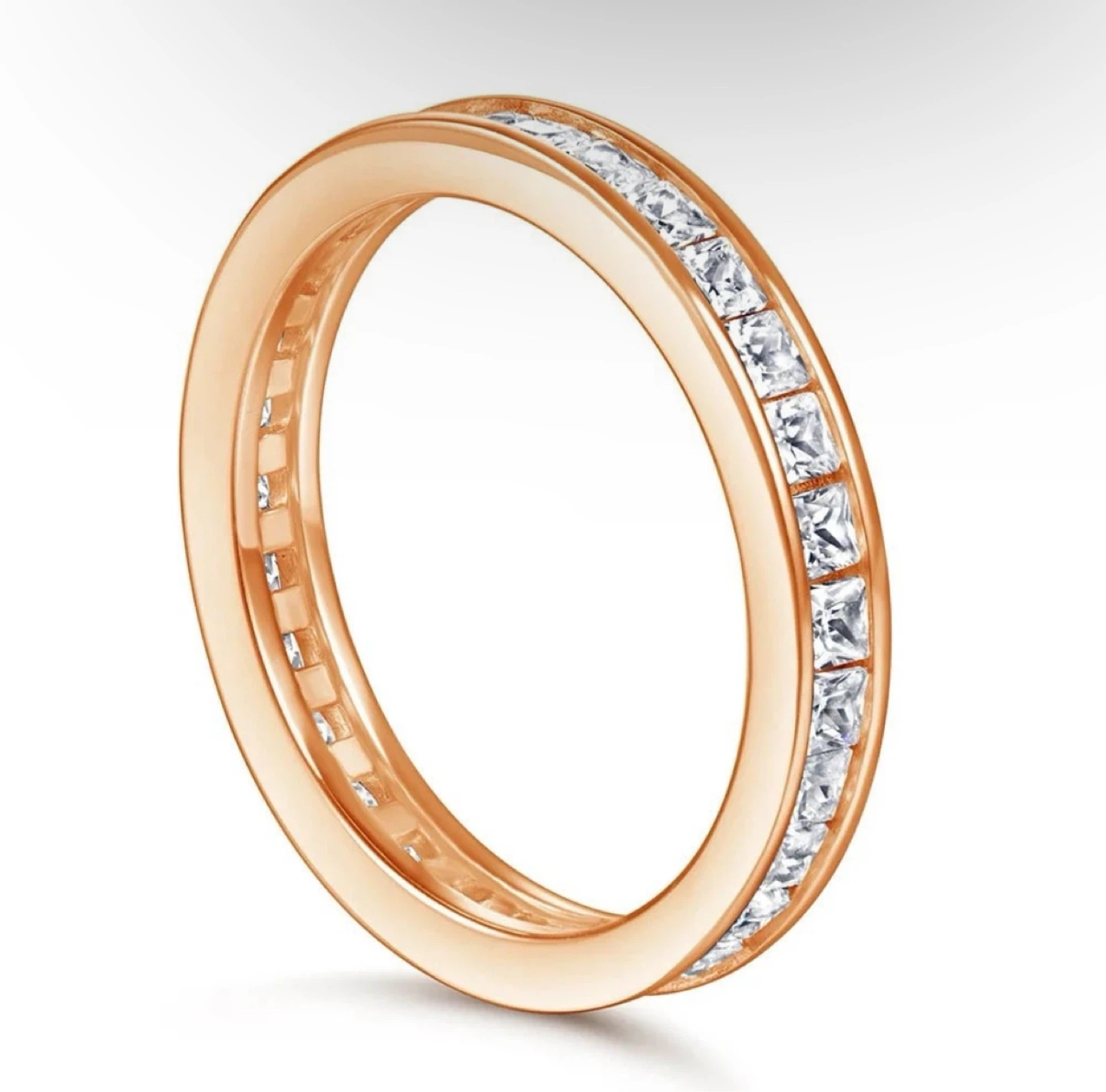 Women's Rose Gold/ Silver wedding band - photo 2