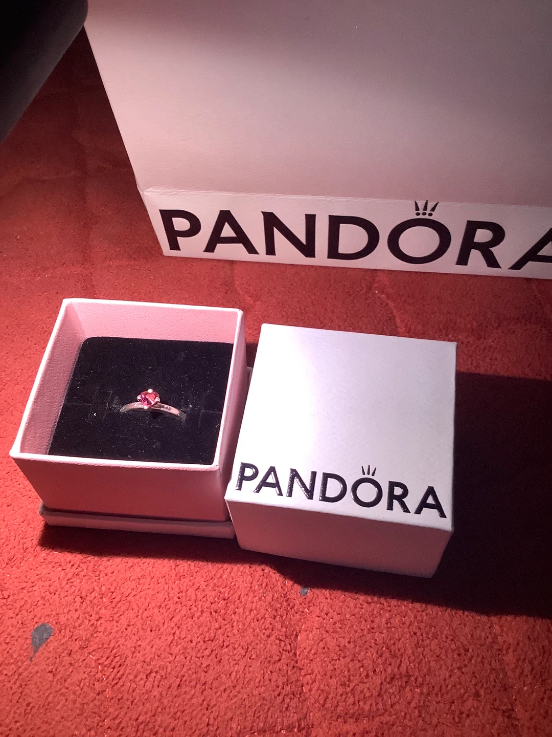 Pandora Ring with Heart-Shaped Stone - photo 3