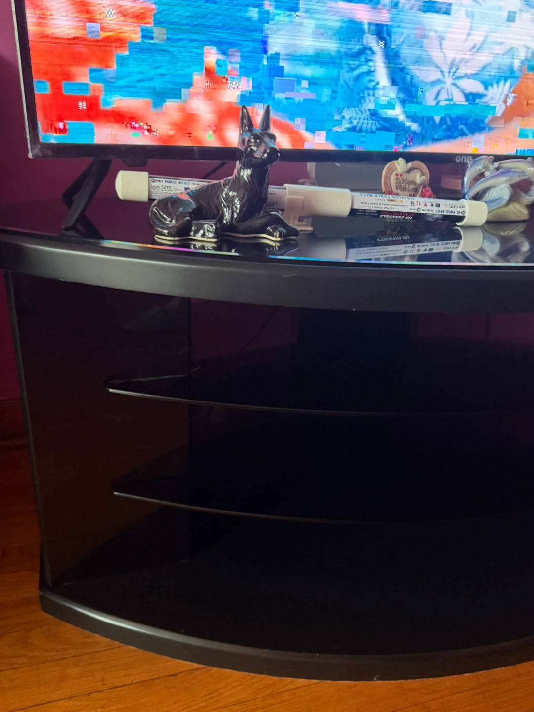 Black TV Stand Set - photo 3