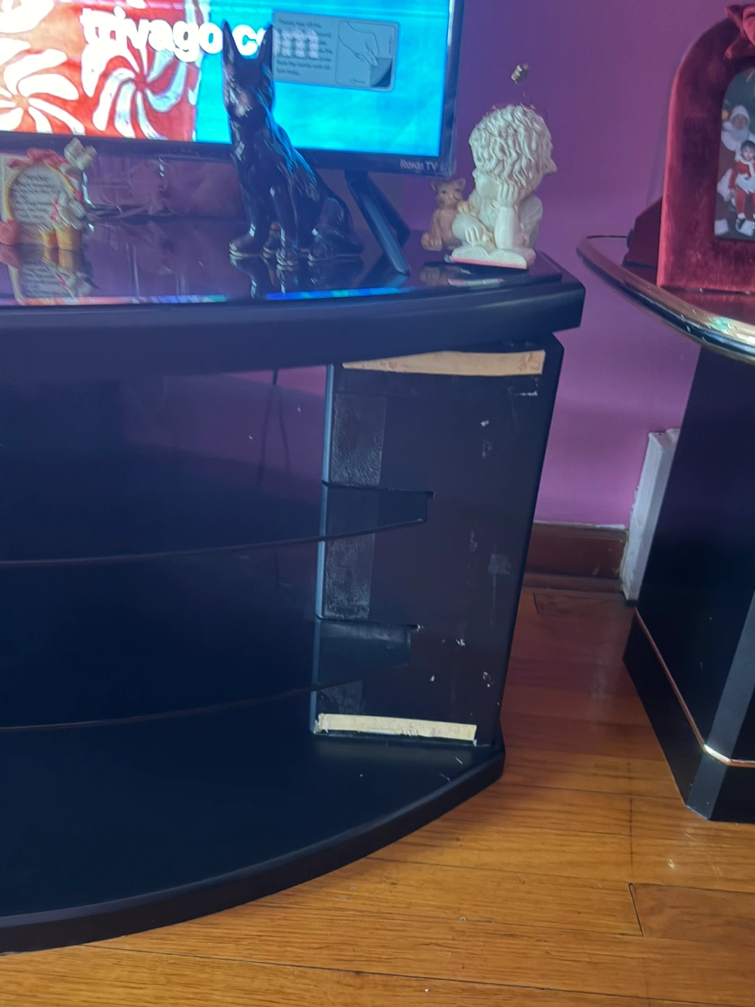 Black TV Stand Set - photo 2