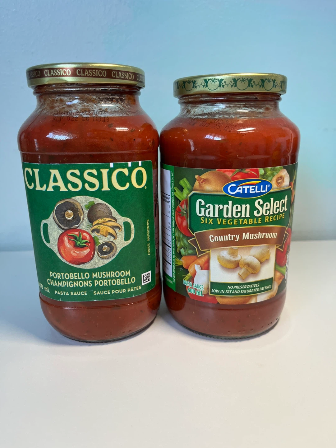 2 jars of Pasta Sauce