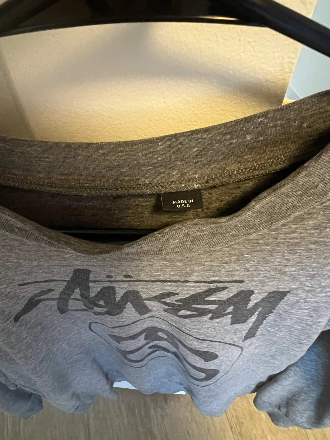 Stüssy Grey Crewneck Long Sleeve - photo 3