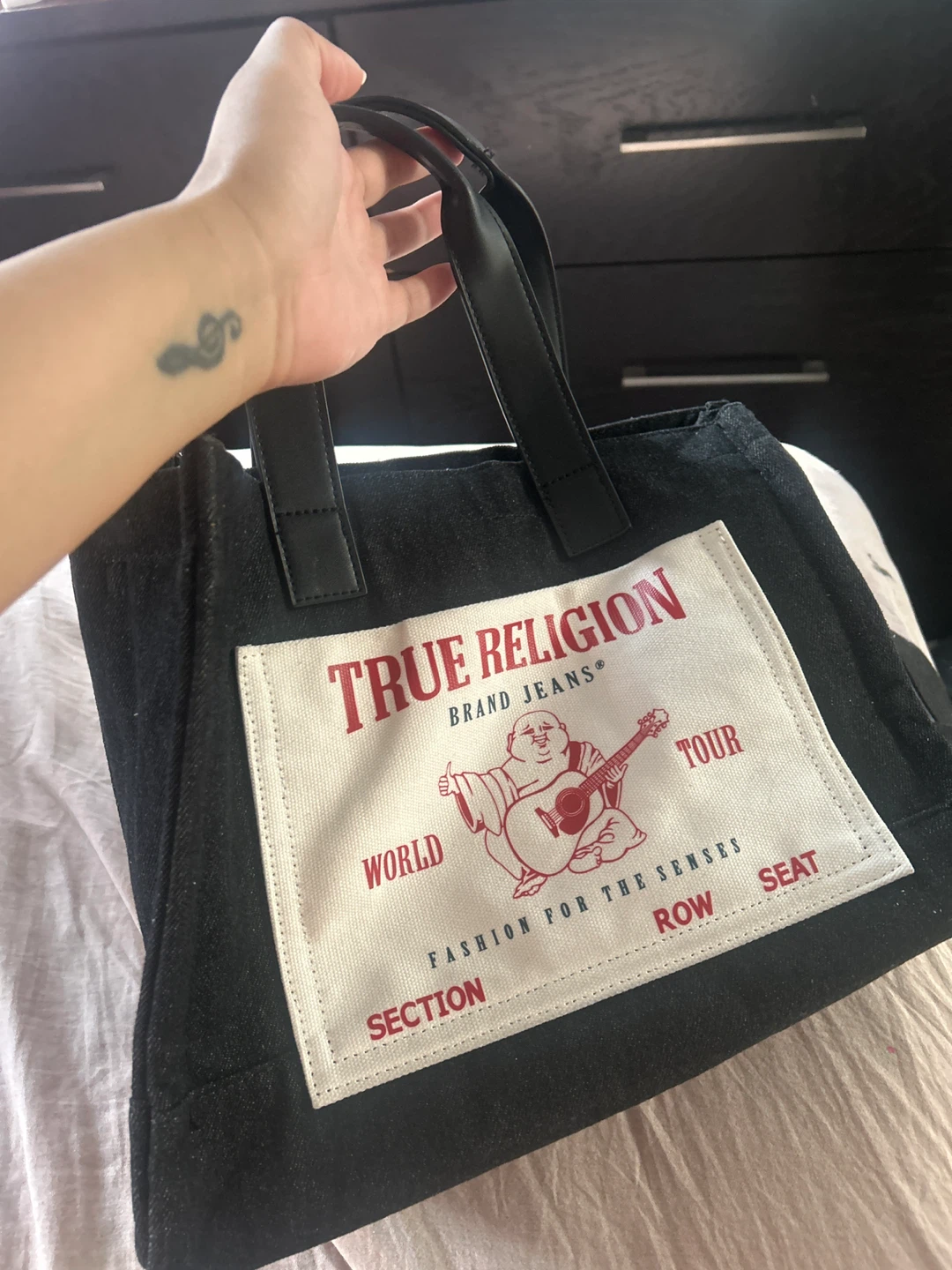 True Religion World Tour Denim Tote Bag - photo 3